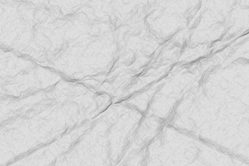 Obraz premium Close-up of Crumpled White Paper with Deep Creases
