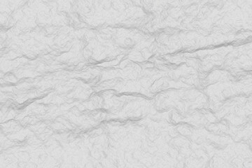 Close-up of Crumpled White Paper with Deep Creases