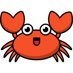 Cute Crab Illustration
