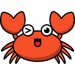 Cute Crab Illustration