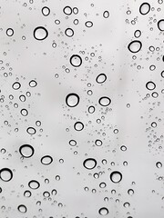 water droplets on car window