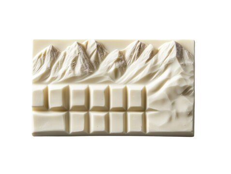 Unique Mountain Shaped White Chocolate Bar PNG - Visco Sponge Dessert Treat