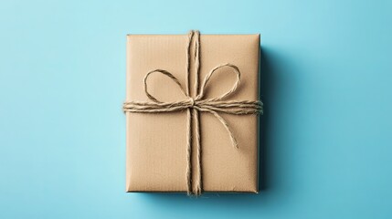 Cardboard box package on clean background, symbolizing efficient shipping and delivery services