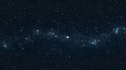 Fototapeta premium Starry Night Sky with a Cluster of Bright Stars