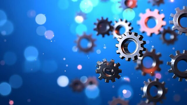 Abstract gears in motion (1)
