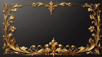 Modern Abstract Black and Gold Fluid Marble Design