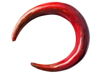 Red Moon Hairpin Fake Claw Piercing PNG - Unique Gothic Body Jewelry