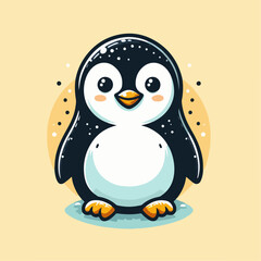 Cute penguin illustration