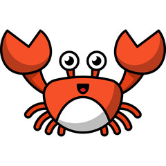 Cute Crab Illustration
