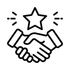 Team Work Vector outline icon. Eps10 file 