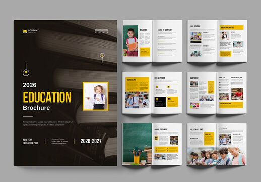 Education Brochure Template Layout