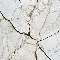 Obraz premium Cracked Gray and White Marble Texture Close Up