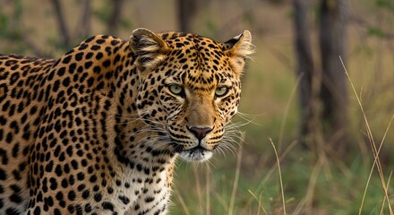 Obraz premium close up of leopard