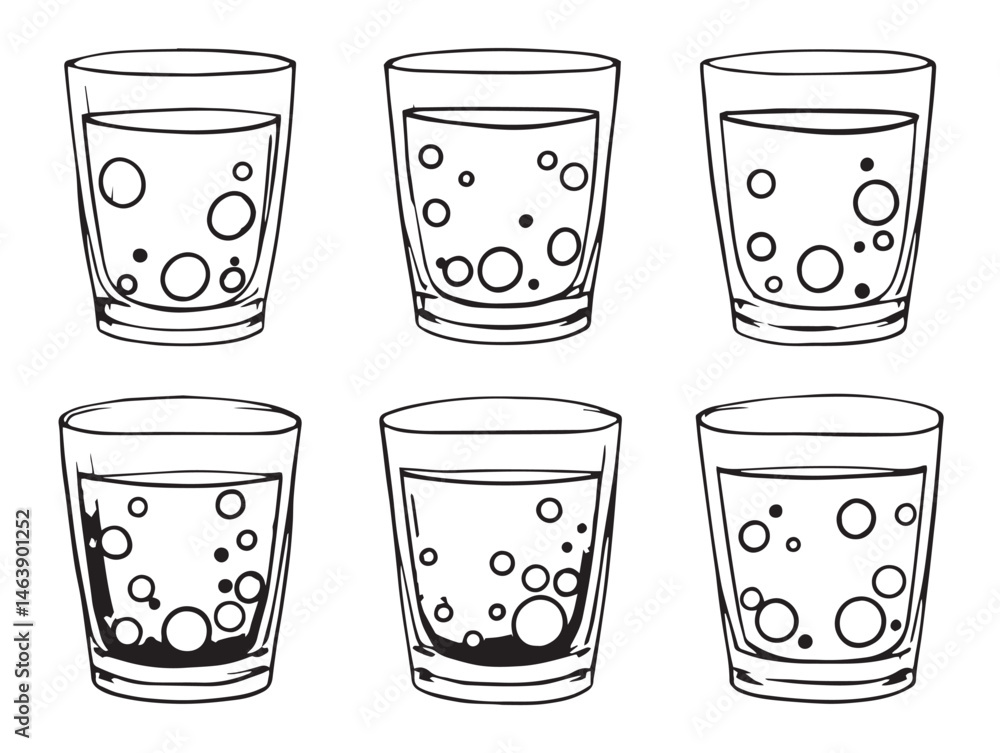 Poster simple grape juice vector line art
