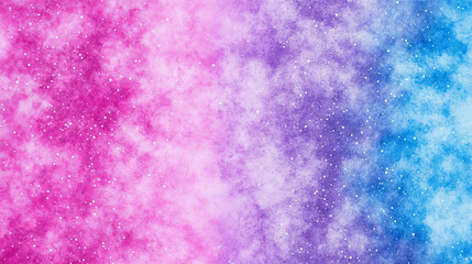 Obraz premium and dreamy pastel background featuring blend of pink, purple, and blue hues, creating soft, ethereal atmosphere with scattered white specks resembling stars