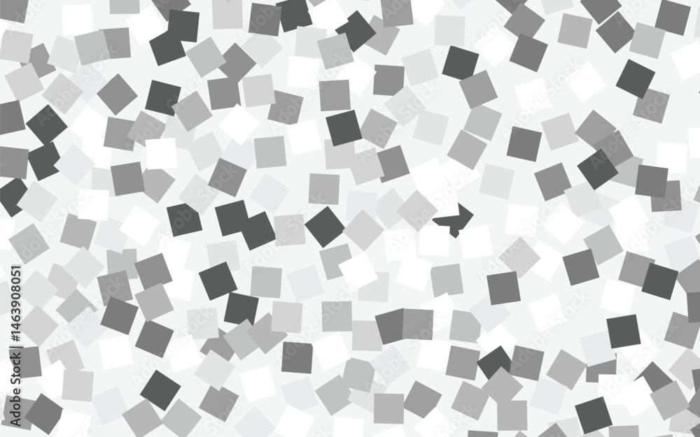 Poster abstract vector background texture featuring scattered gray and white squares resembling glitter or 