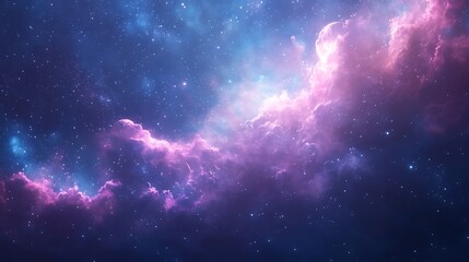 Cosmic nebula cloudscape