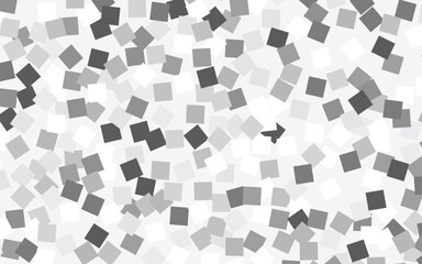 Abstract vector background texture featuring scattered gray and white squares resembling glitter or confetti. Sparkling monochrome backdrop perfect for celebrations, events, or adding shine to designs
