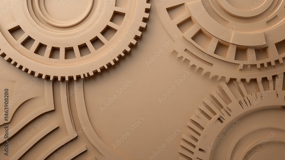 Poster abstract mechanical technology background pattern abstract technology mechanical pattern background