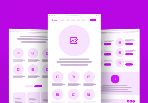 Travel Agency Website Wireframe Template for Modern Landing Page UI and UX Design