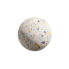 Colorful Terrazzo Sphere - Abstract Textured Background