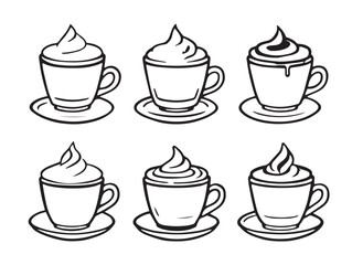minimalist latte line art for trendy coffee lovers