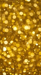 Gold Glitter Bokeh Sparkling Texture for Background Design