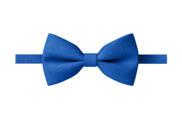 Elegant Blue Bow Tie Accessory for Formal Occasions, cut out transparent