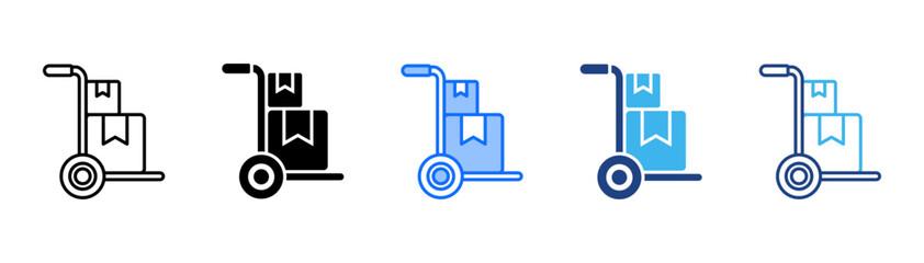 Fototapeta premium Supplier Icon Set With Multiple Style Collection 