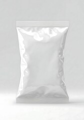 Blank White Food Packaging Bag Mockup
