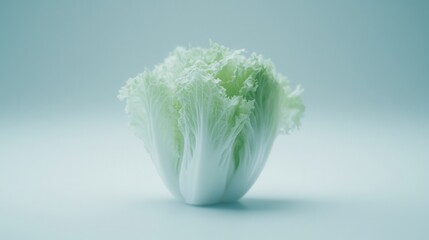 Fresh Green Lettuce CloseUp Studio Shot