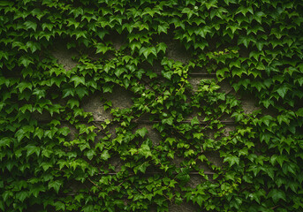 Green Ivy Wall Illustration Detailed Green Leaves Texture Background Adobe Stock Photo