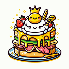 birthday cake with candles