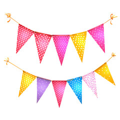 Obraz premium Bunting flags banner birthday