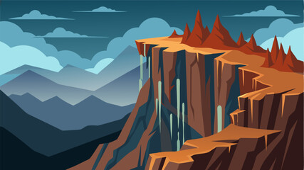 The rugged terrain is a testament to the force of nature with steep drops and craggy cliffs offering a sense of awe and wonder.