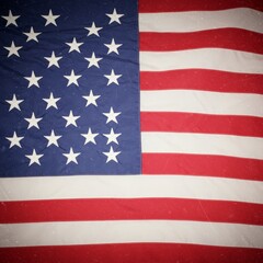 Grunge American Flag Stars Stripes Background Patriotic Design