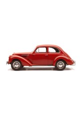 Fototapeta premium Classic Red Car Side View on White Background for Automotive Enthusiasts