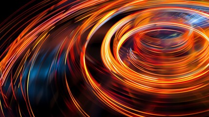 Long exposure shot of a vibrant spinning Ferris wheel at night, capturing colorful lights and motion blur, perfect for travel, festival, and nightlife themes.