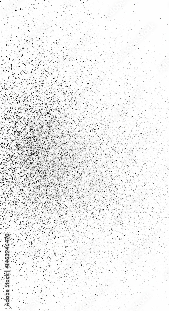 Poster halftone dots pattern on white background with grunge texture