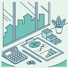 Investment Planning Concept Art