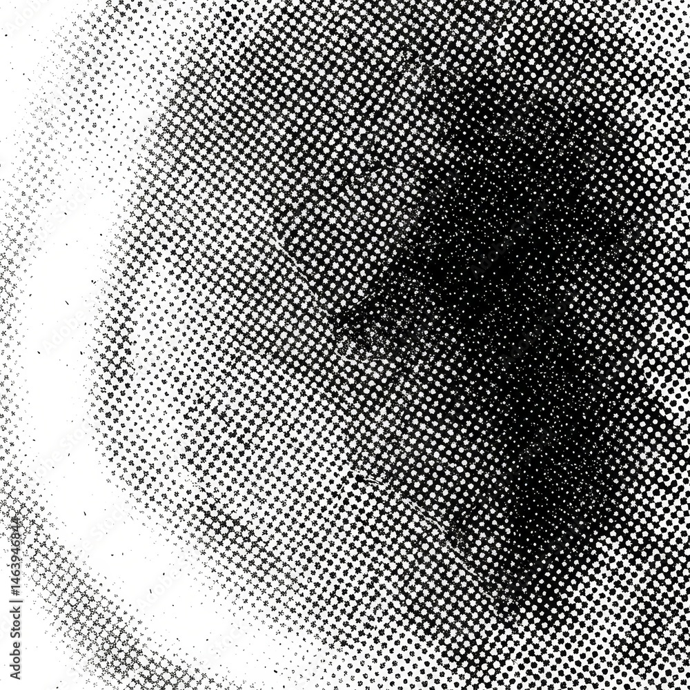 Aufkleber halftone texture background black white dots pattern abstract design