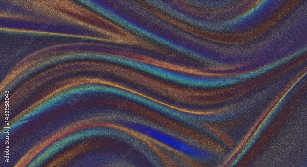 Aufkleber iridescent glitter abstract background shiny wave pattern