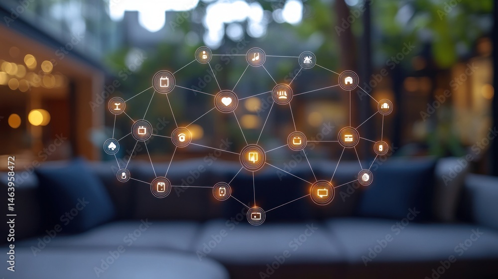 Poster smart home network: interconnected devices and seamless automation