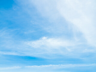 Obraz premium Sky cloud blue nature background paronama web cloudy summer winter season day, light beauty horizon spring brigth gradient calm abstract backdrop air nature view wallpaper landscape environment.