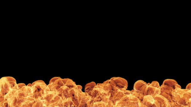 Fire Transition Overlay Revealer Alpha Channel Transparent Vertical