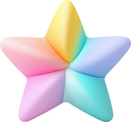 Colorful and Playful 3D Star Design