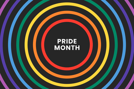 Pride Month in June. LGBTQ multicolored rainbow gay flag. Original color symbol of gay pride concept background, high resolution poster	