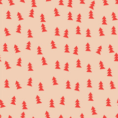 Christmas Tree Pattern Background