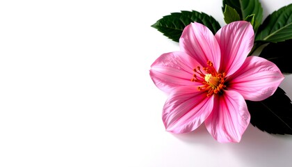 a flower mockup with space for text or branding.