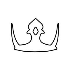 Crown vector icon. King illustration sign. Queen symbol. monarchy mark.